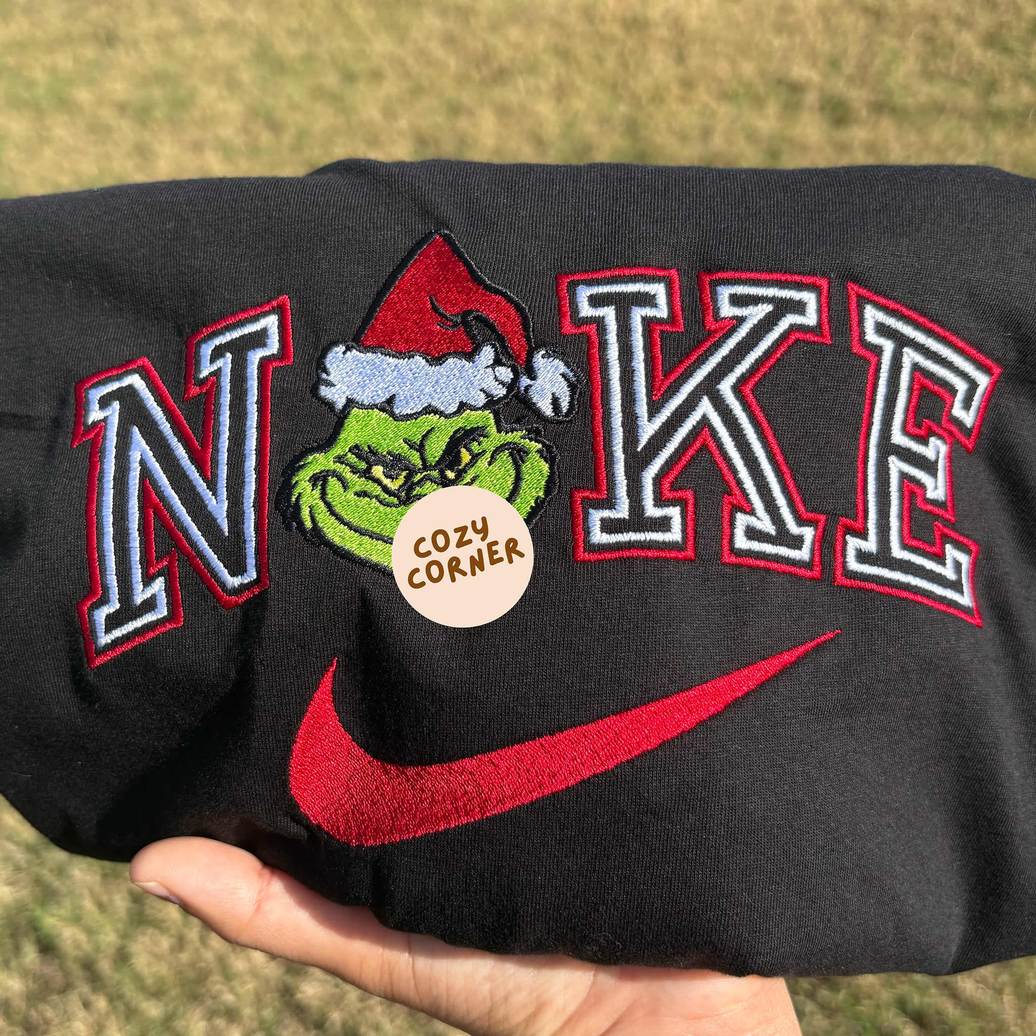 Grinch Embroidered Sweatshirt